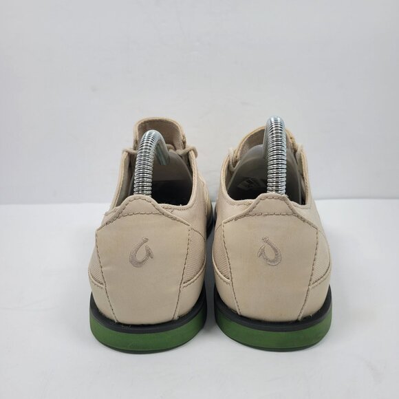 Olukai Honolulu Lace Mesh Men's Cream Casual Shoes US Size 8.5 - Picture 4 of 8